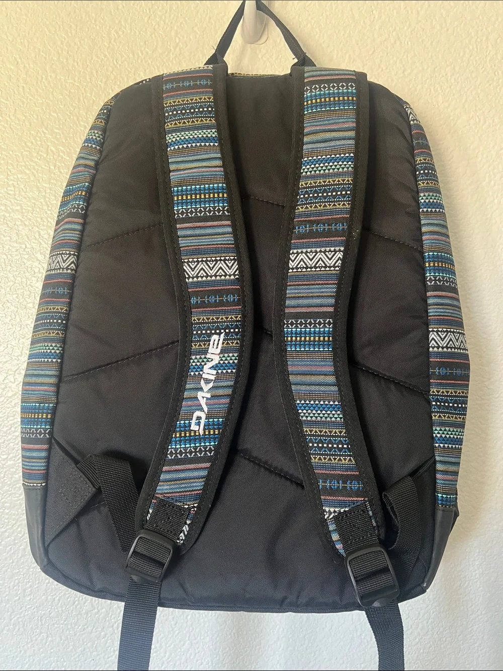 Dakine Striped Blue & Black Patterned Backpack